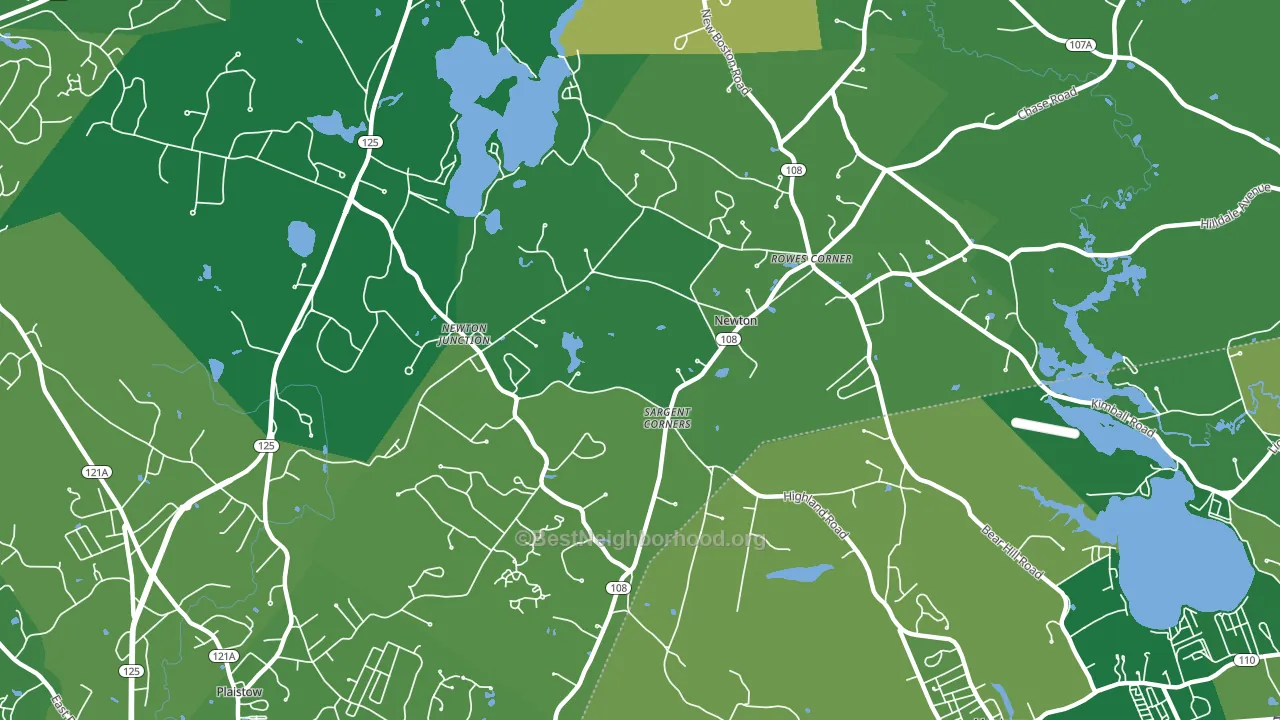 03858, NH block-group voter-turnout map