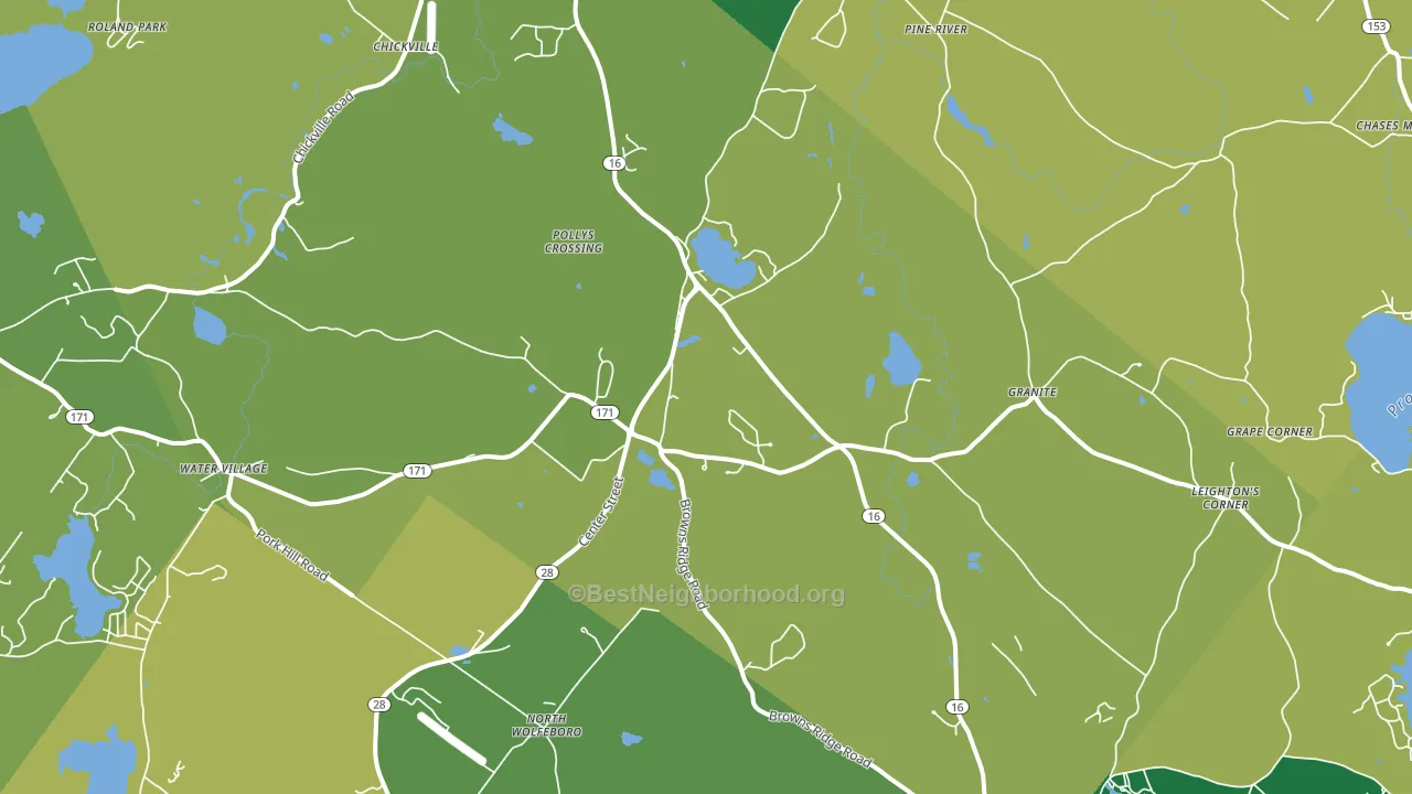 03864, NH block-group voter-turnout map