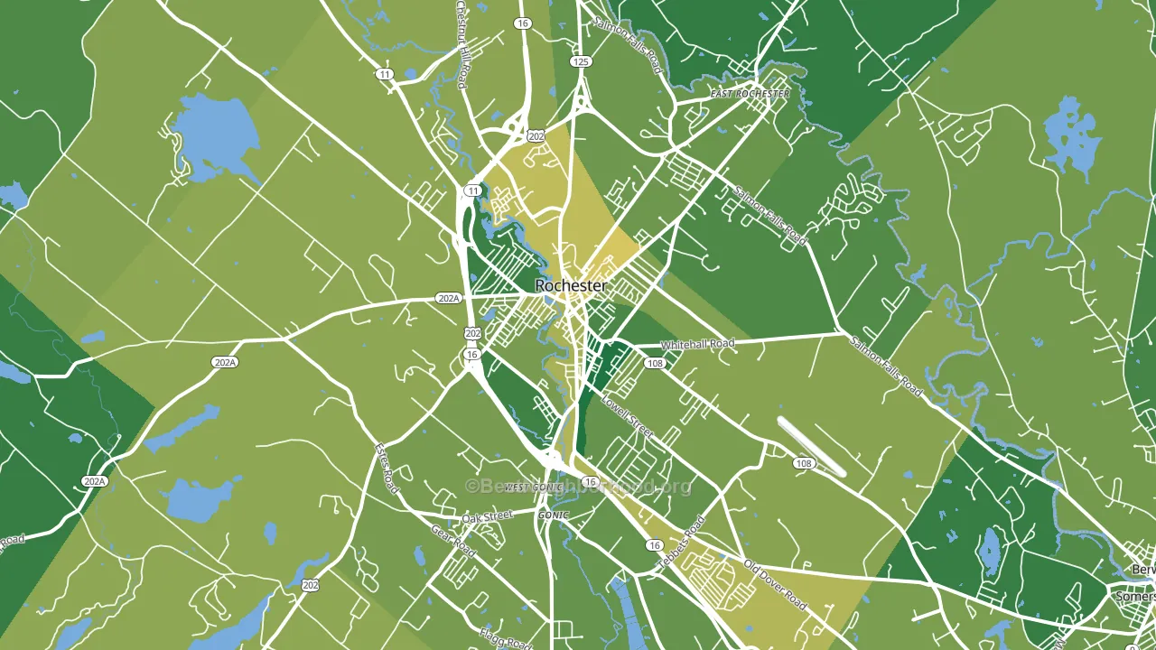 03867, NH block-group voter-turnout map