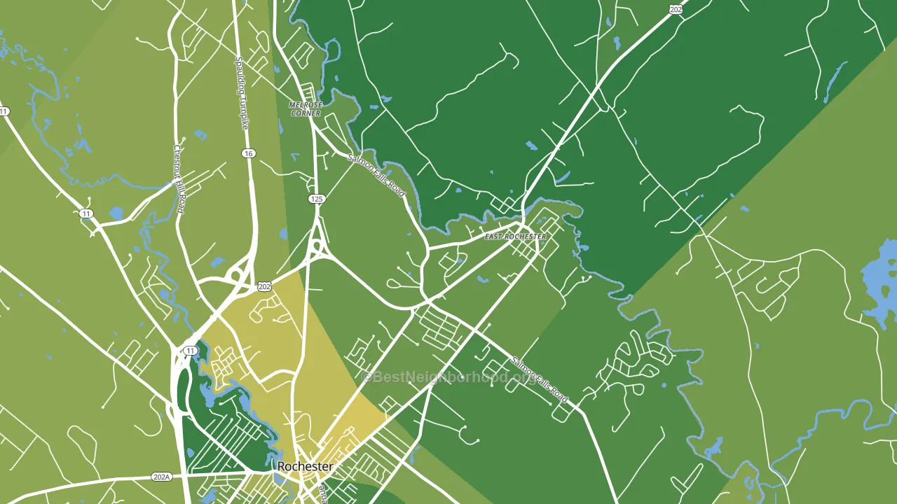 03868, NH block-group voter-turnout map