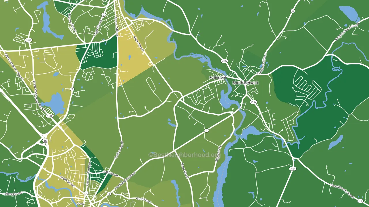 03869, NH block-group voter-turnout map