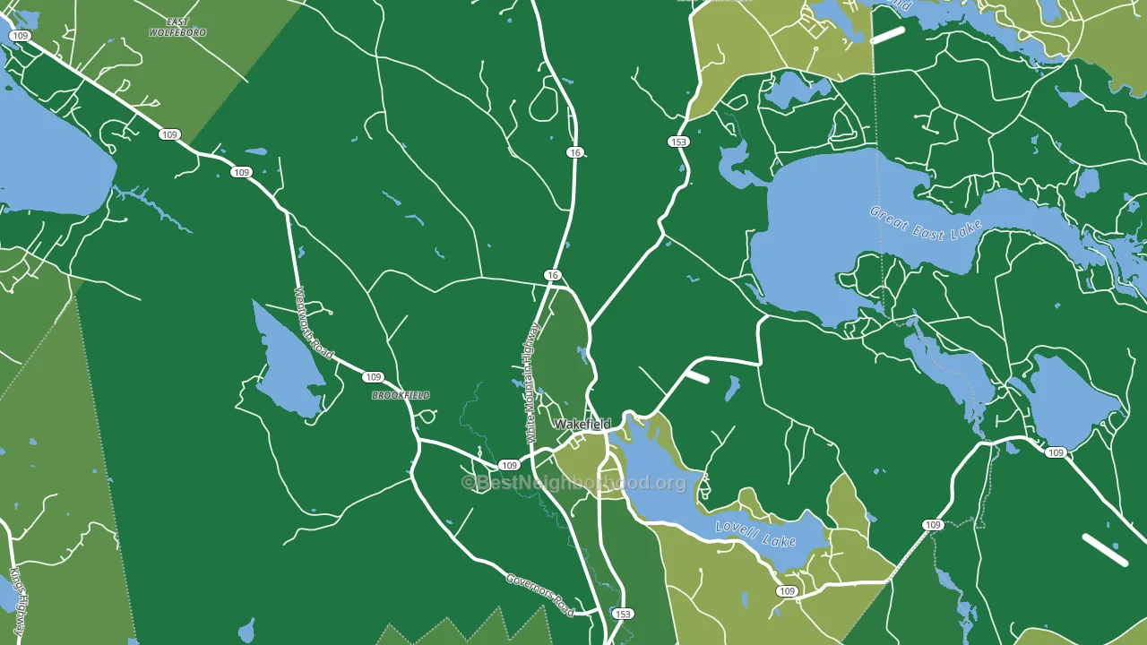 03872, NH block-group voter-turnout map