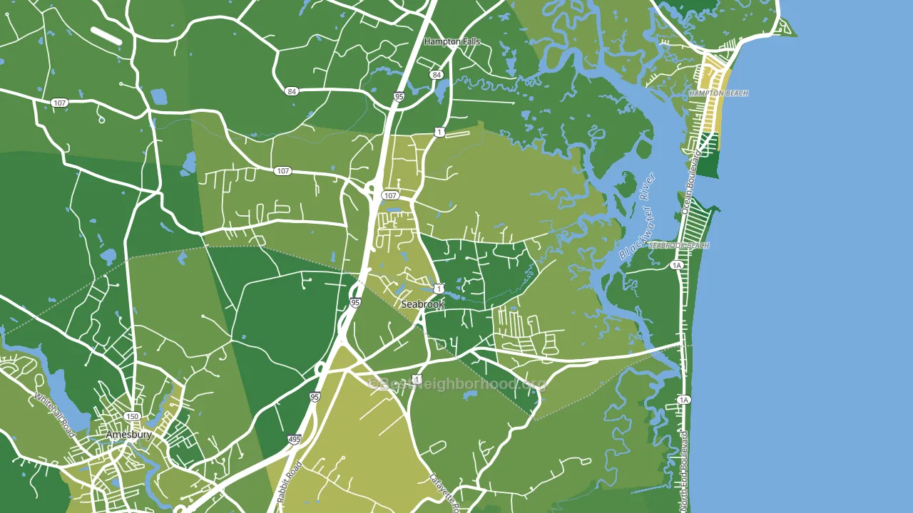 03874, NH block-group voter-turnout map