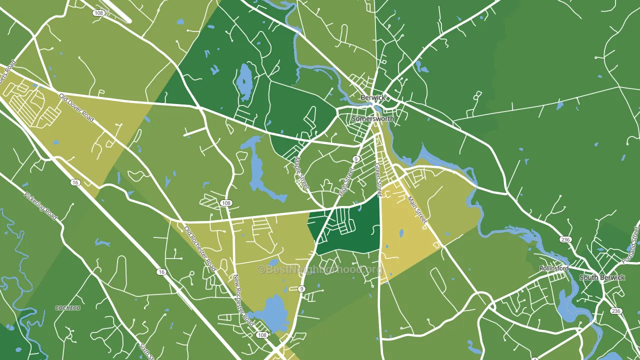 03878, NH block-group voter-turnout map