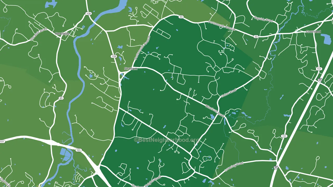03885, NH block-group voter-turnout map