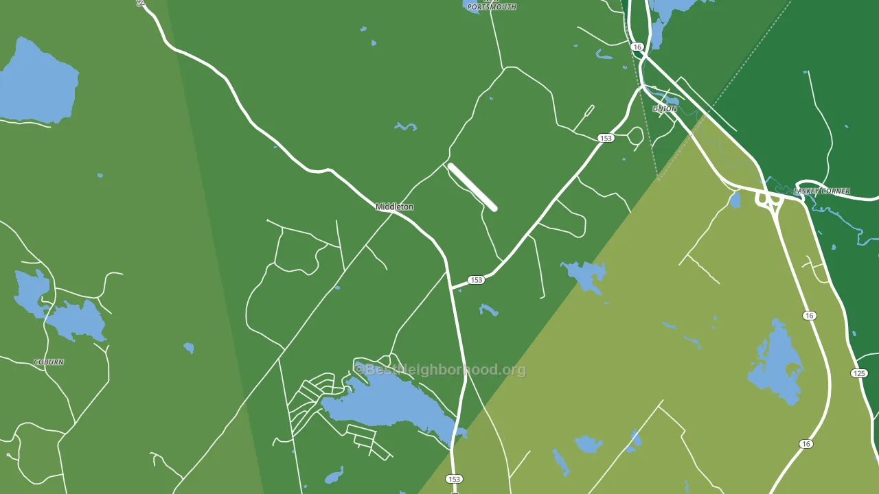 03887, NH block-group voter-turnout map