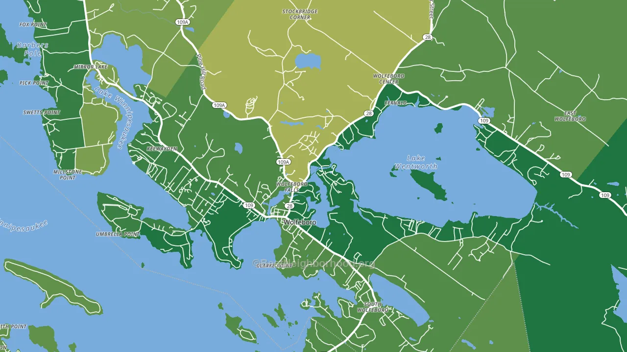 03894, NH block-group voter-turnout map