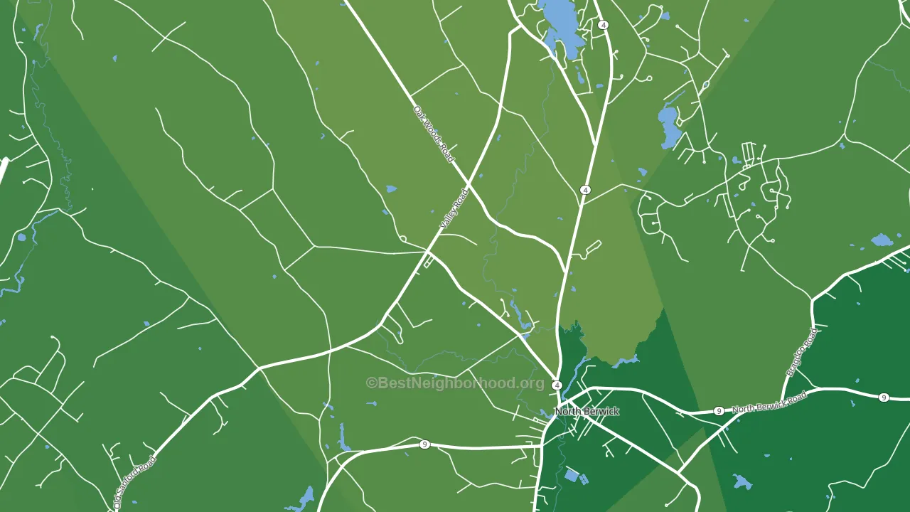 03906, ME block-group voter-turnout map