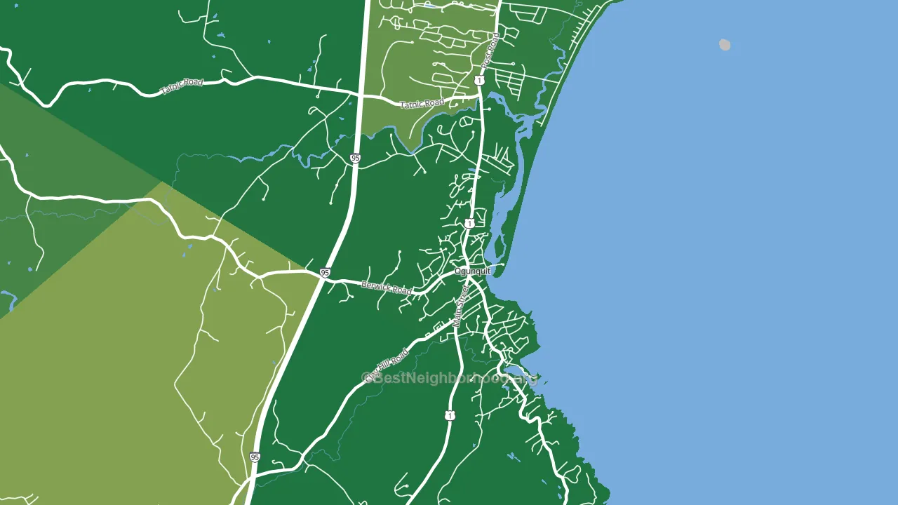 03907, ME block-group voter-turnout map