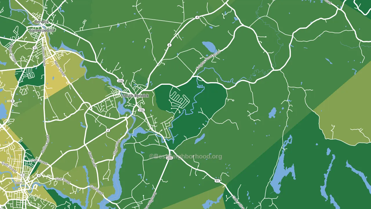 03908, ME block-group voter-turnout map