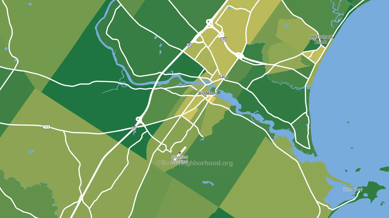 04005, ME block-group voter-turnout map