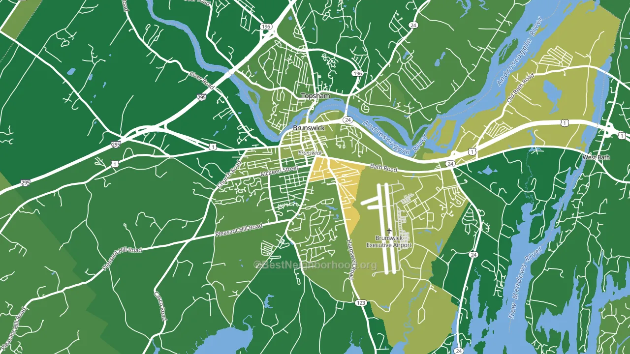 04011, ME block-group voter-turnout map