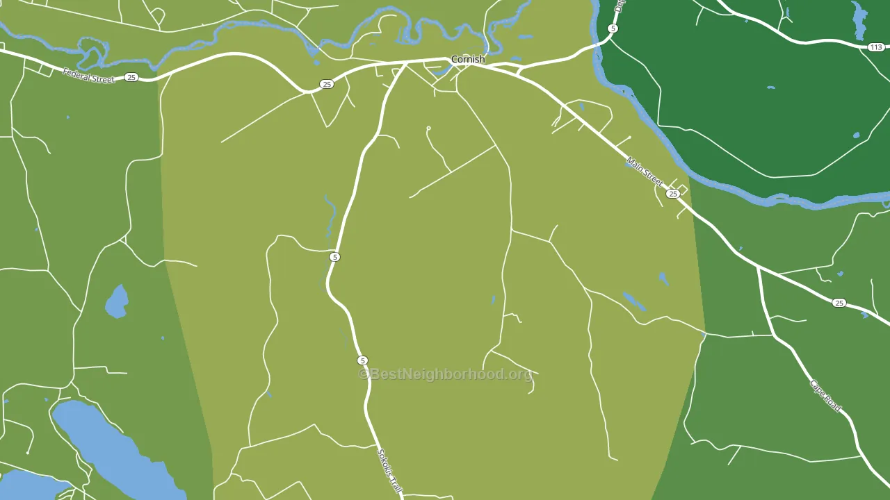 04020, ME block-group voter-turnout map