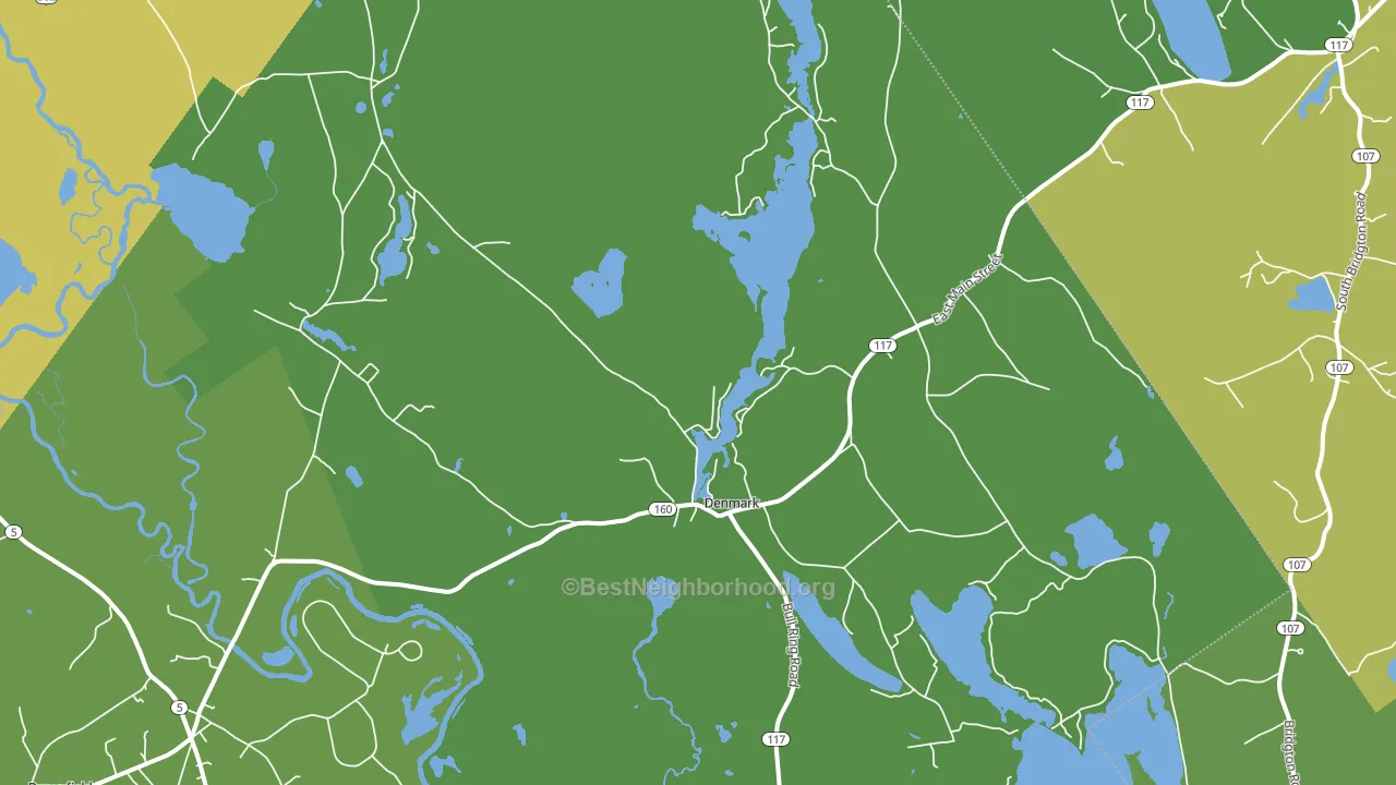 04022, ME block-group voter-turnout map