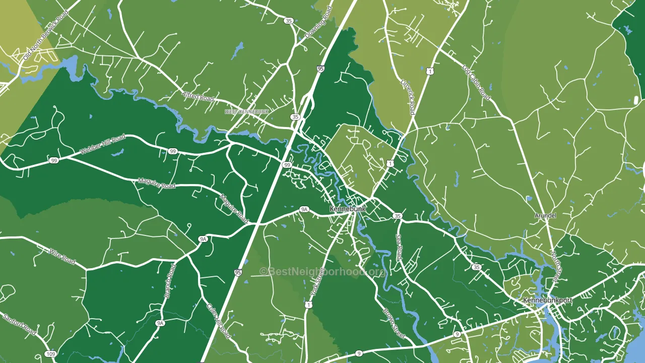 04043, ME block-group voter-turnout map