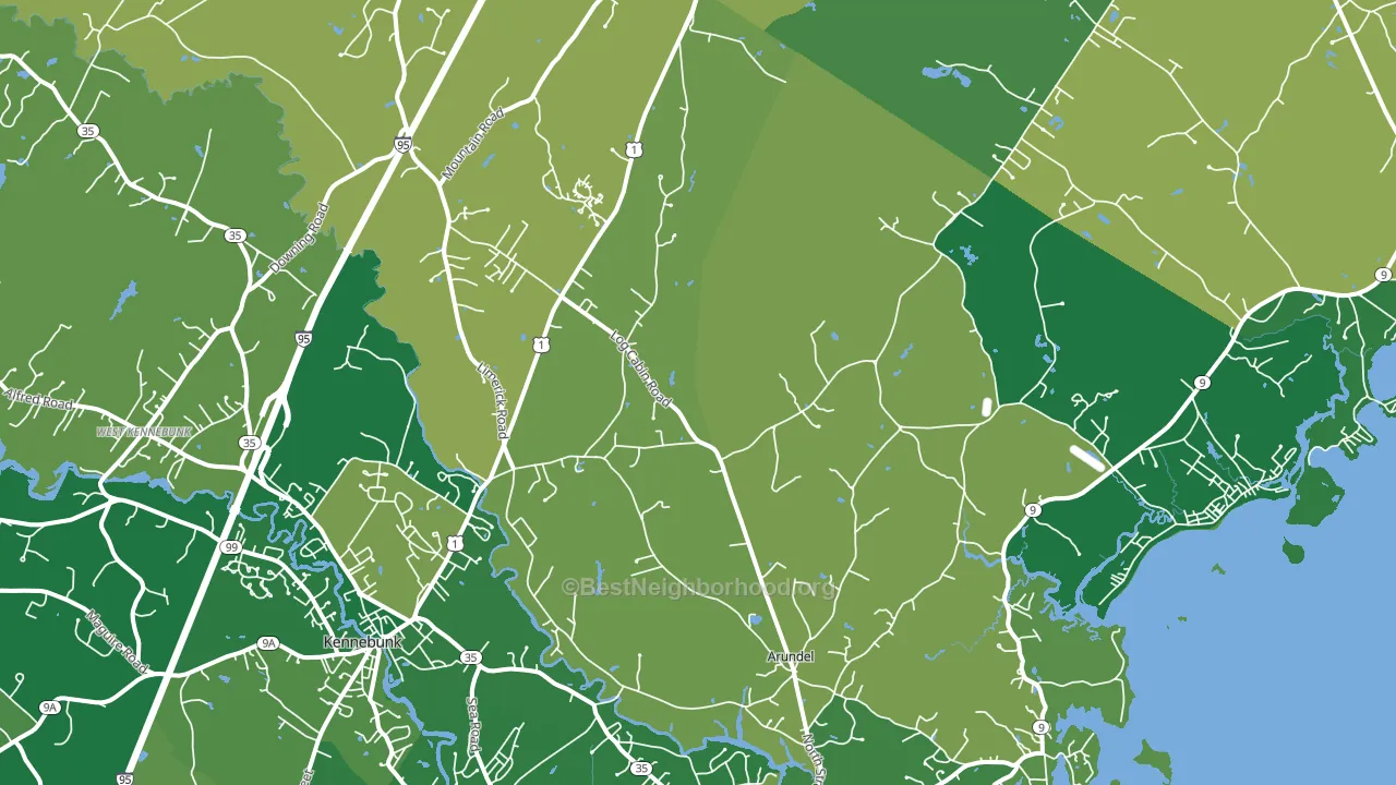 04046, ME block-group voter-turnout map