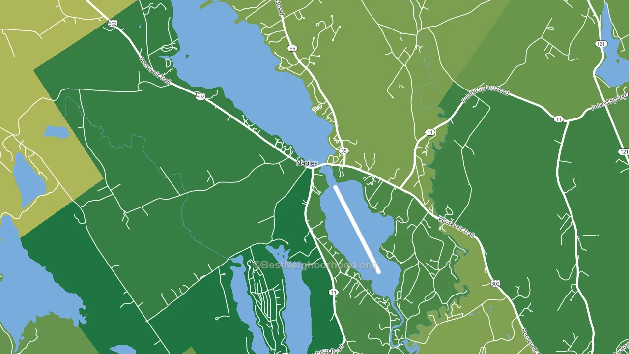 04055, ME block-group voter-turnout map