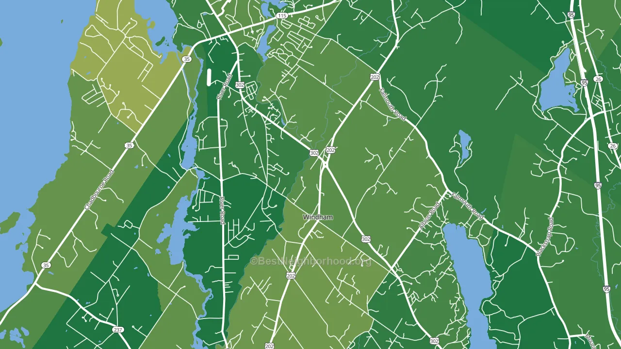 04062, ME block-group voter-turnout map