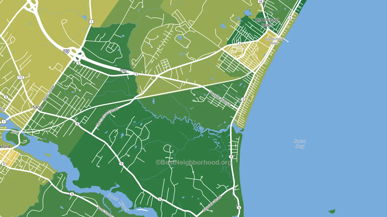 04063, ME block-group voter-turnout map