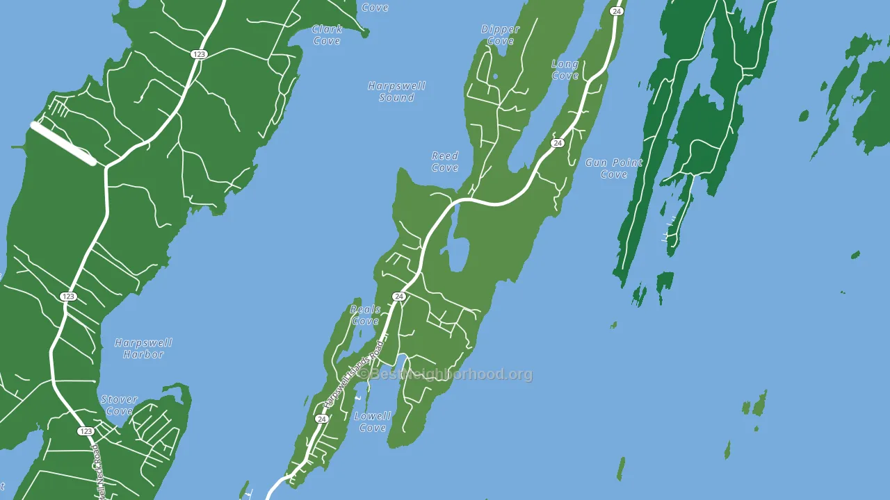 04066, ME block-group voter-turnout map