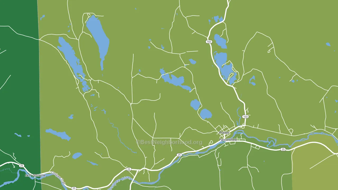 04068, ME block-group voter-turnout map