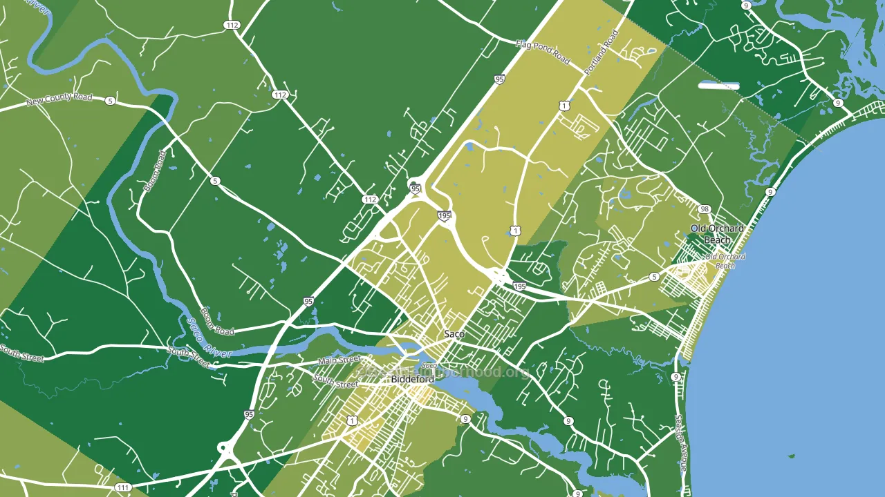04072, ME block-group voter-turnout map