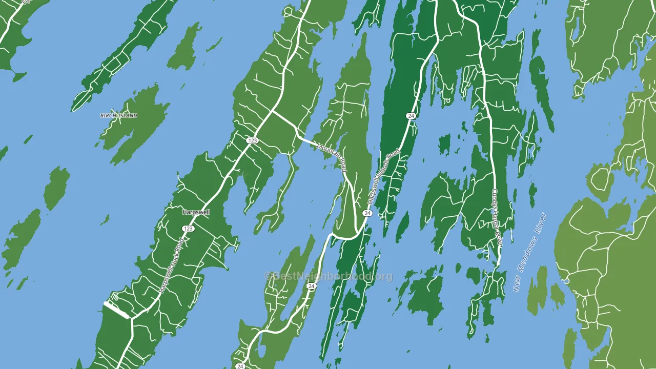 04079, ME block-group voter-turnout map