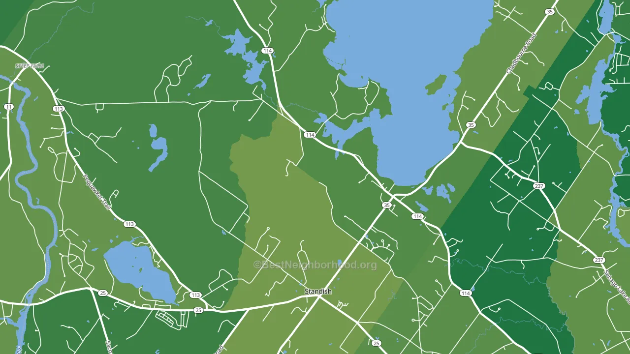 04084, ME block-group voter-turnout map