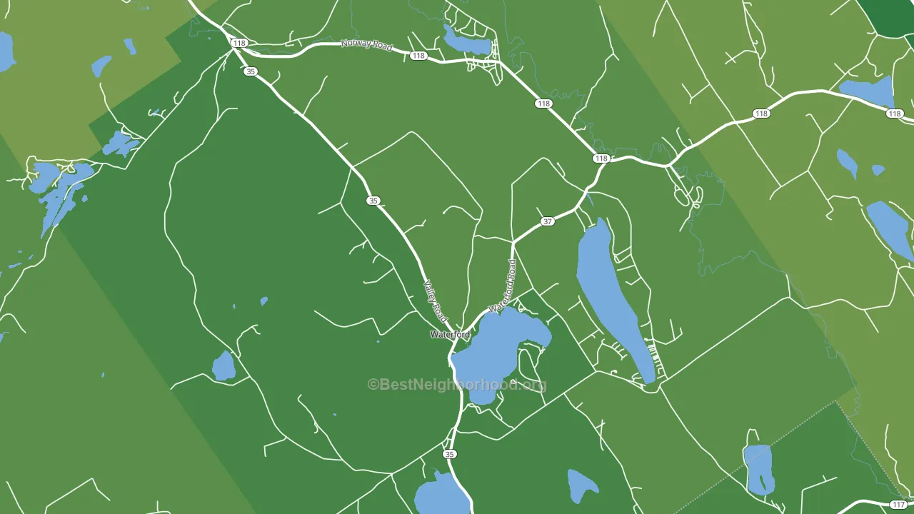 04088, ME block-group voter-turnout map