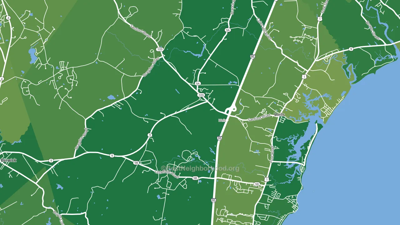 04090, ME block-group voter-turnout map
