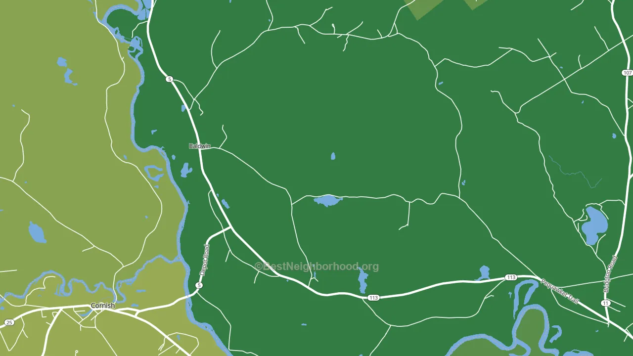 04091, ME block-group voter-turnout map