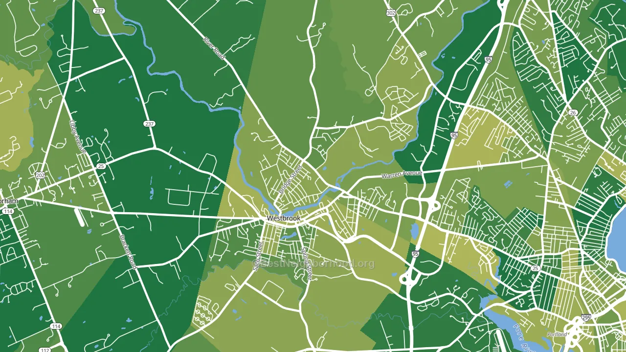 04092, ME block-group voter-turnout map