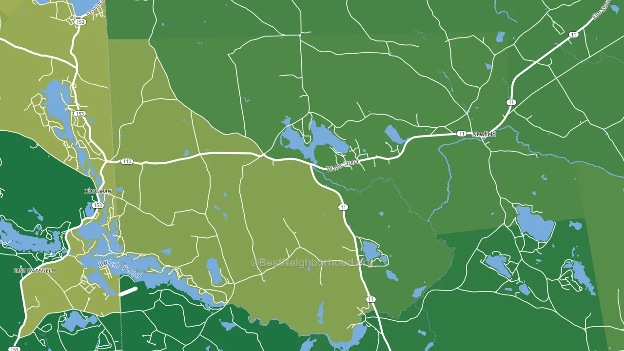 04095, ME block-group voter-turnout map