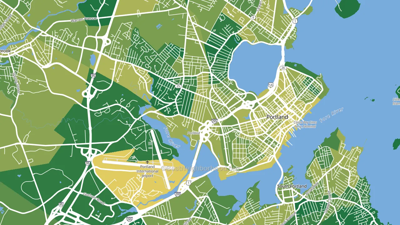 04102, ME block-group voter-turnout map