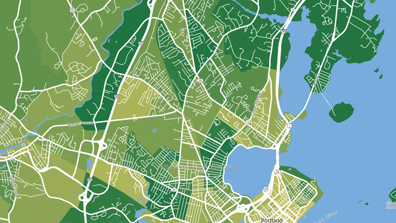 04103, ME block-group voter-turnout map