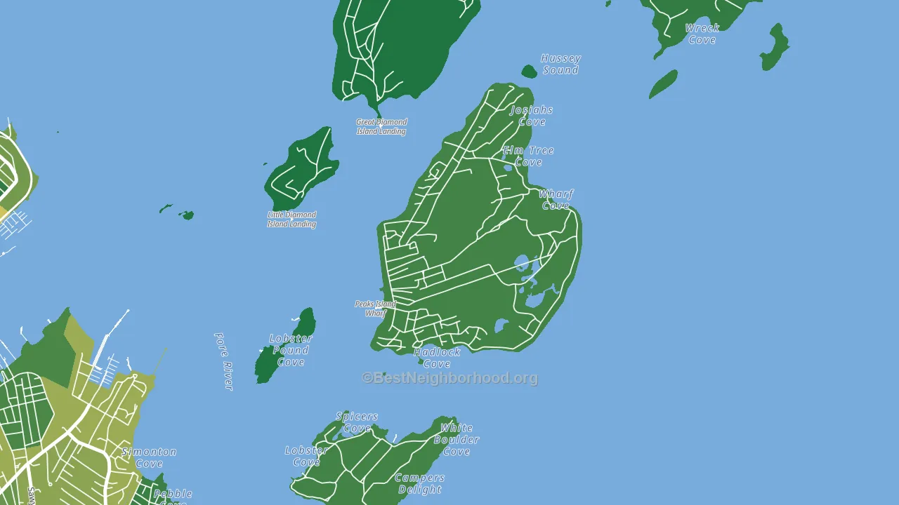 04108, ME block-group voter-turnout map