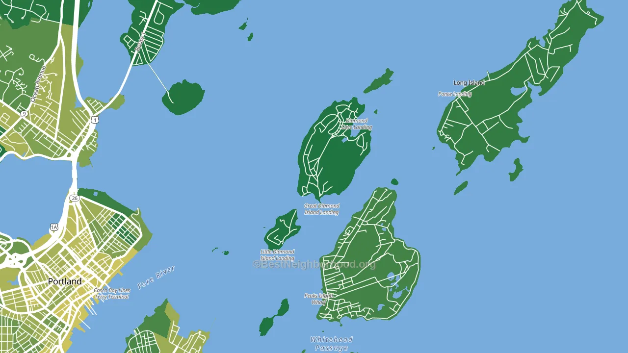 04109, ME block-group voter-turnout map