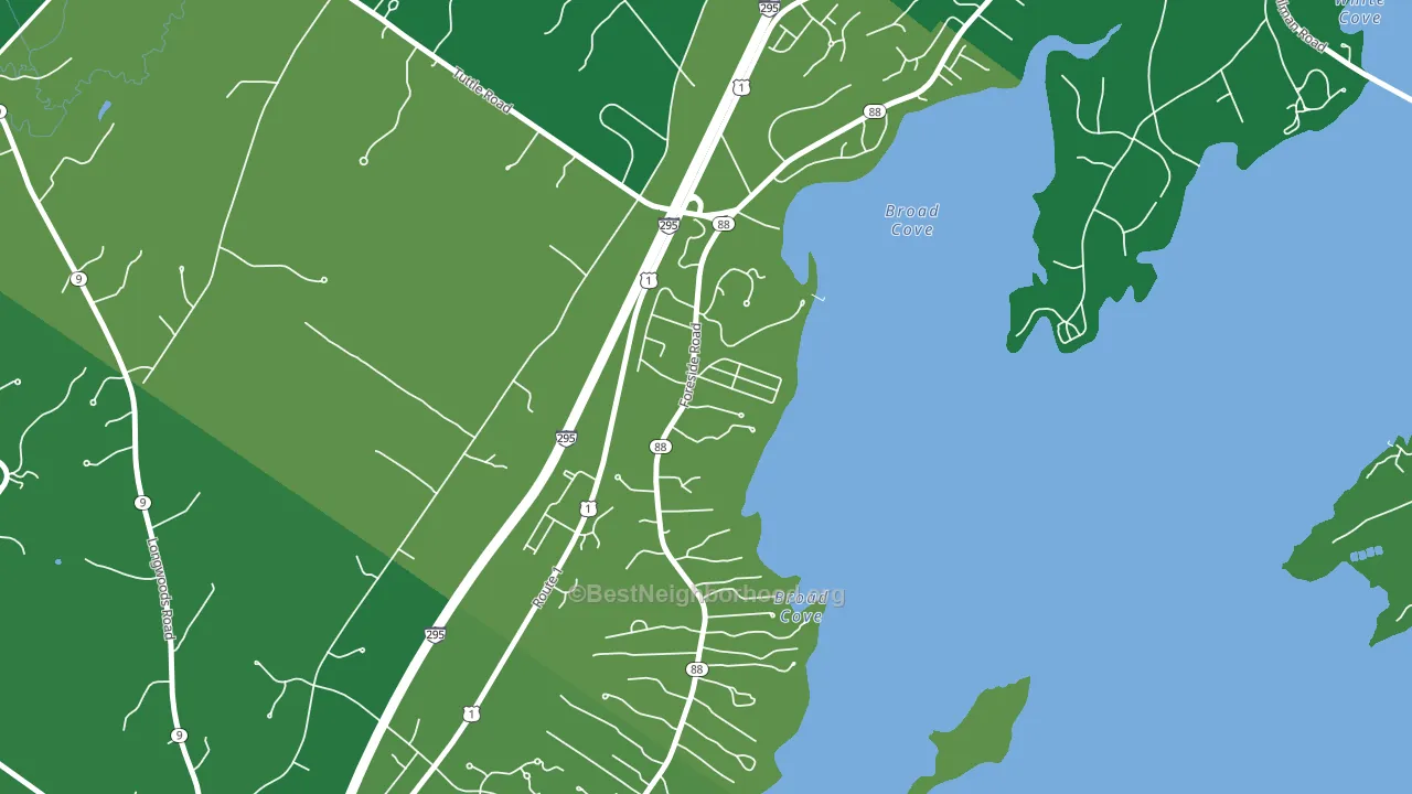 04110, ME block-group voter-turnout map