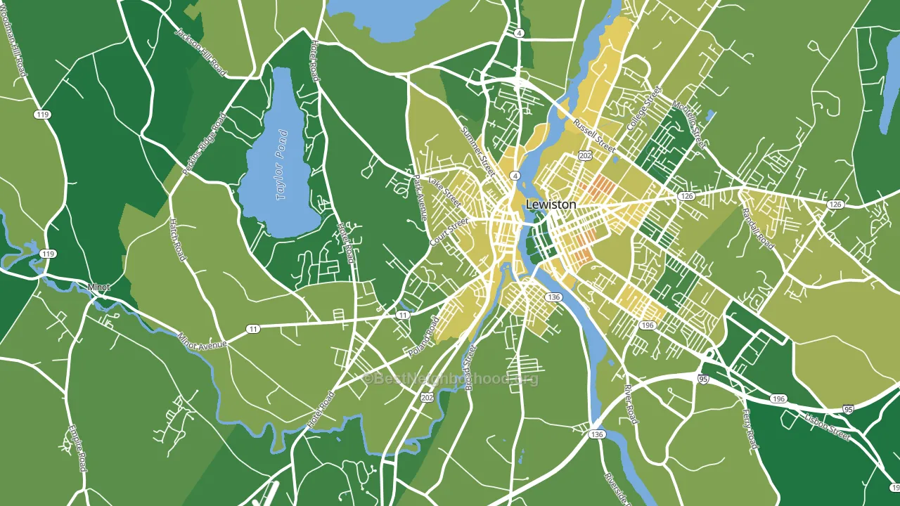 04210, ME block-group voter-turnout map