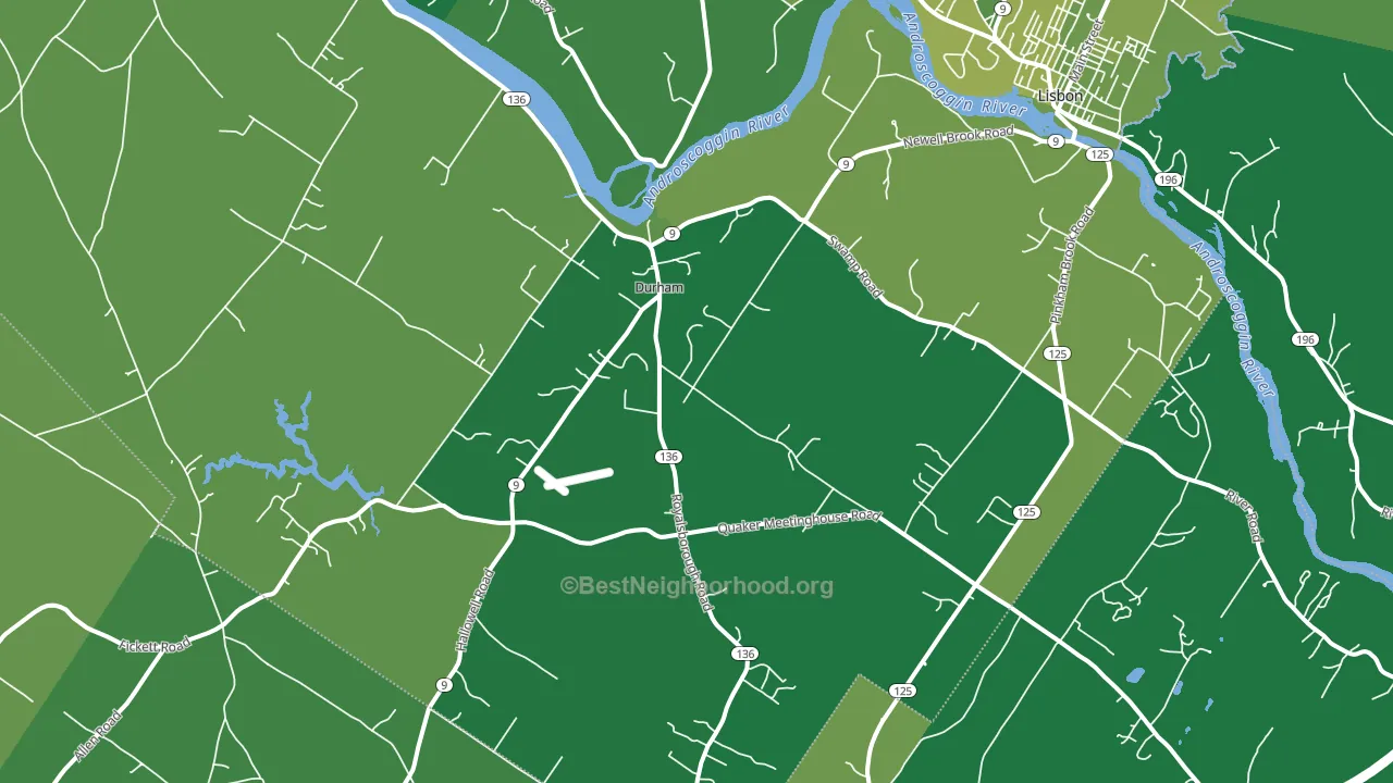 04222, ME block-group voter-turnout map