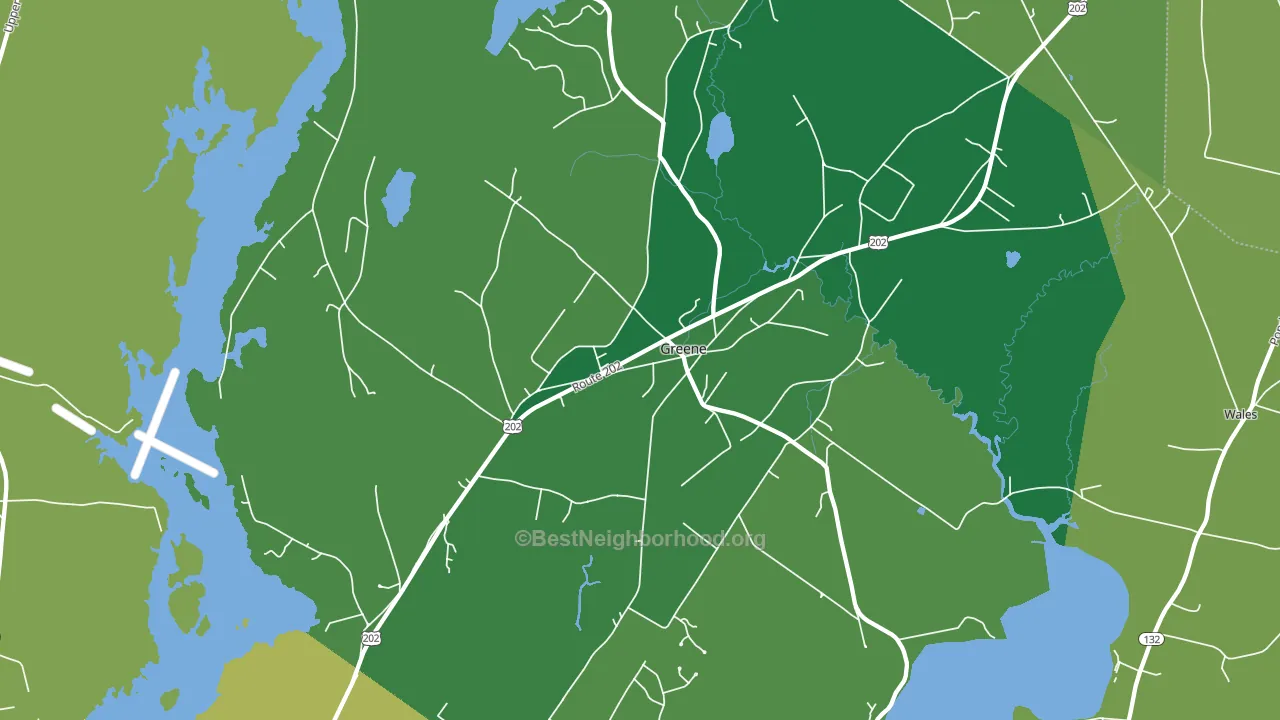 04236, ME block-group voter-turnout map