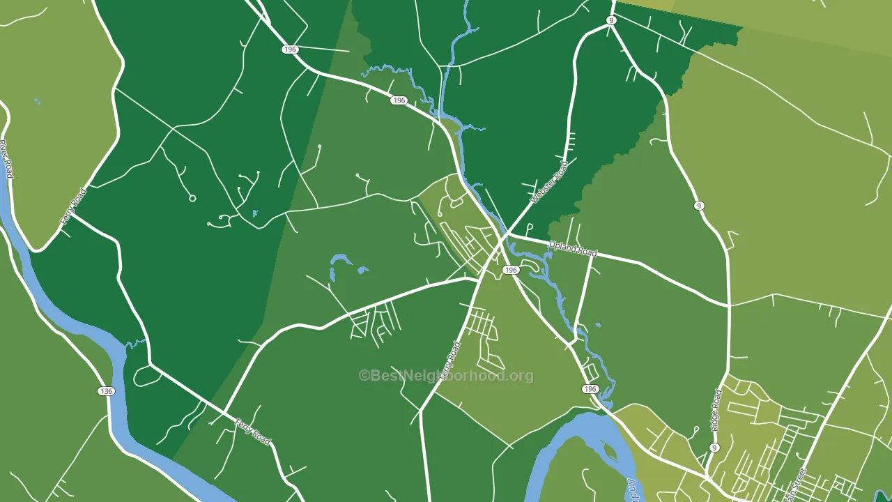 04250, ME block-group voter-turnout map