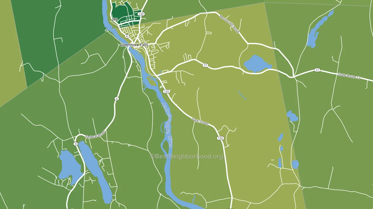 04254, ME block-group voter-turnout map