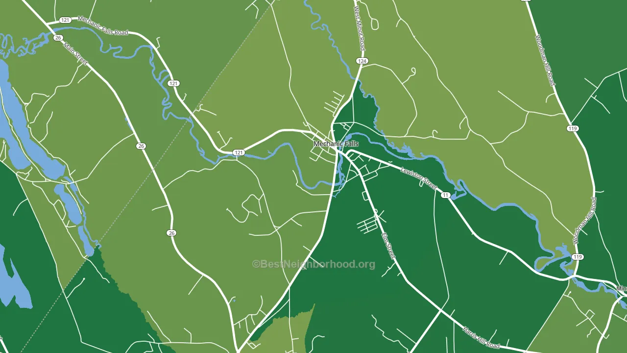 04256, ME block-group voter-turnout map