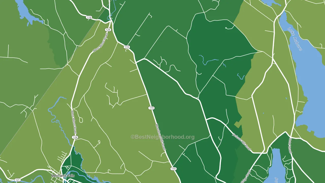 04258, ME block-group voter-turnout map