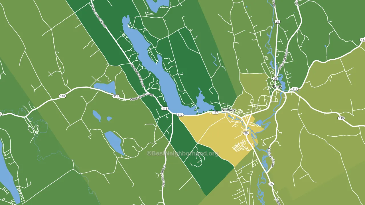 04268, ME block-group voter-turnout map