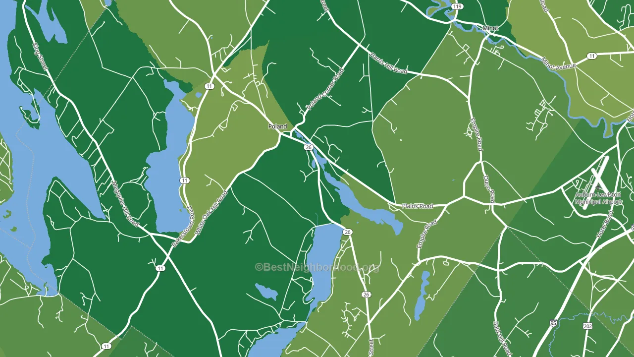 04274, ME block-group voter-turnout map