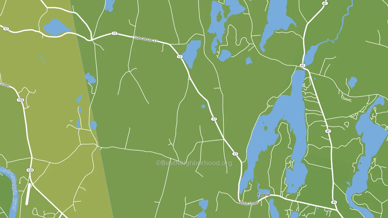 04349, ME block-group voter-turnout map