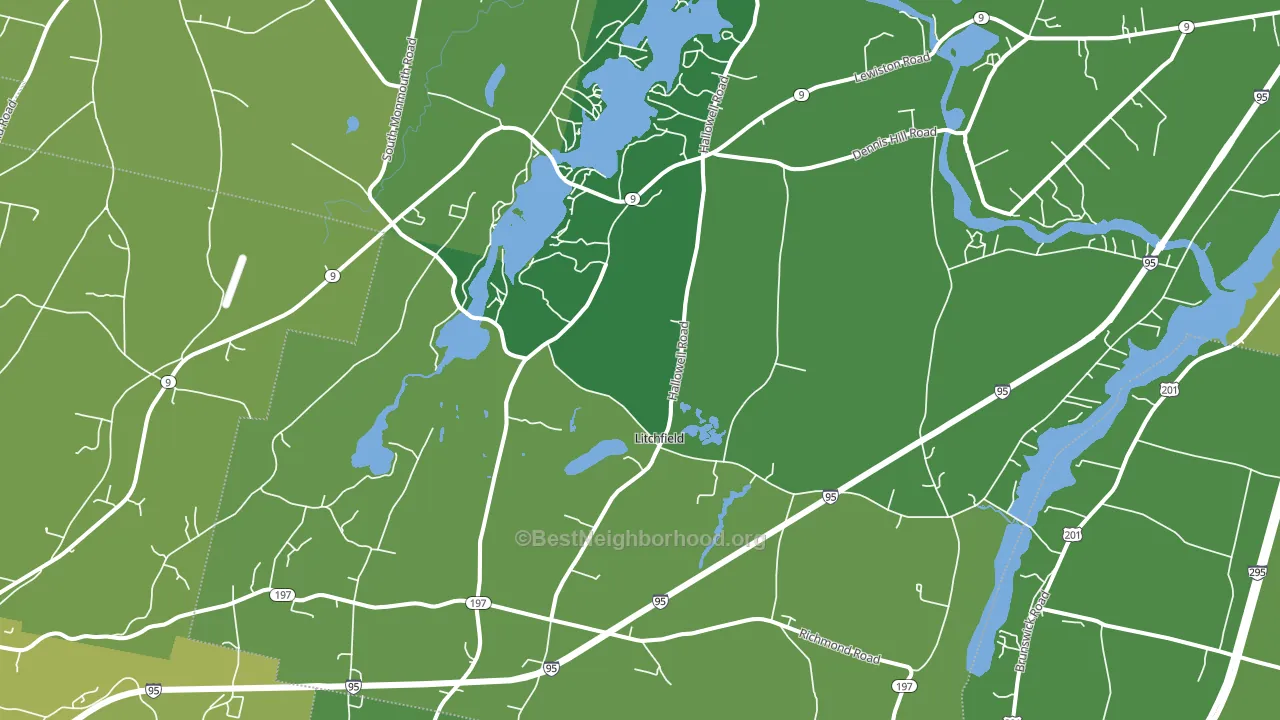04350, ME block-group voter-turnout map