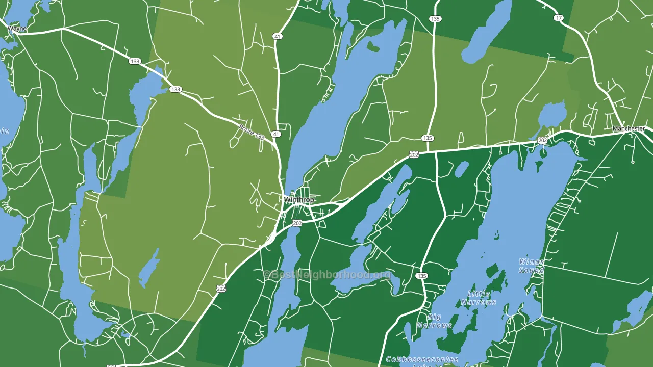 04364, ME block-group voter-turnout map